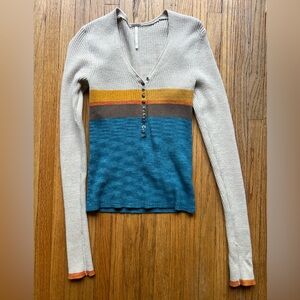 Free People V neck Sweater